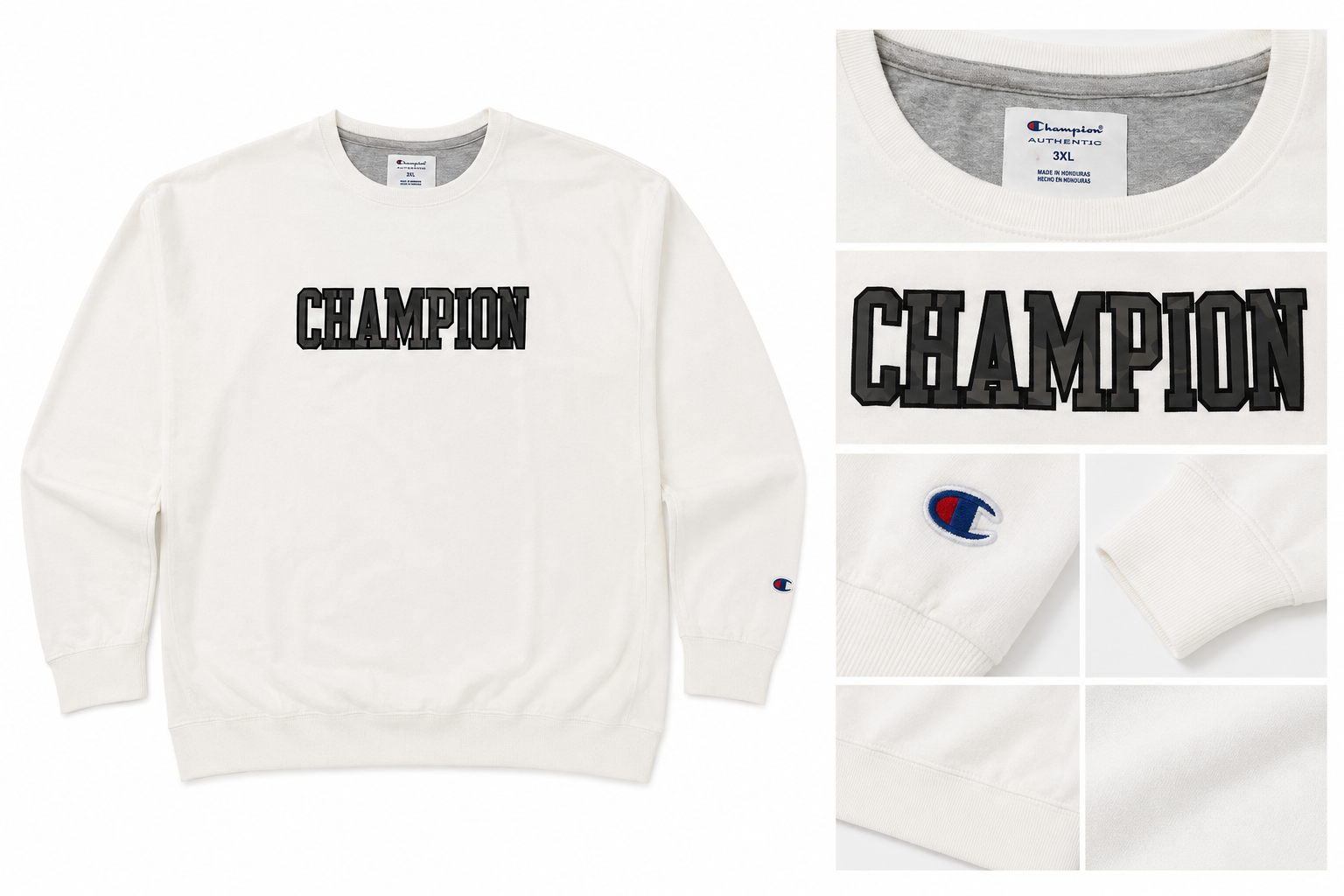 دورس مردانه سایز بزرگ Champion مدل Authentic 3XL سفید