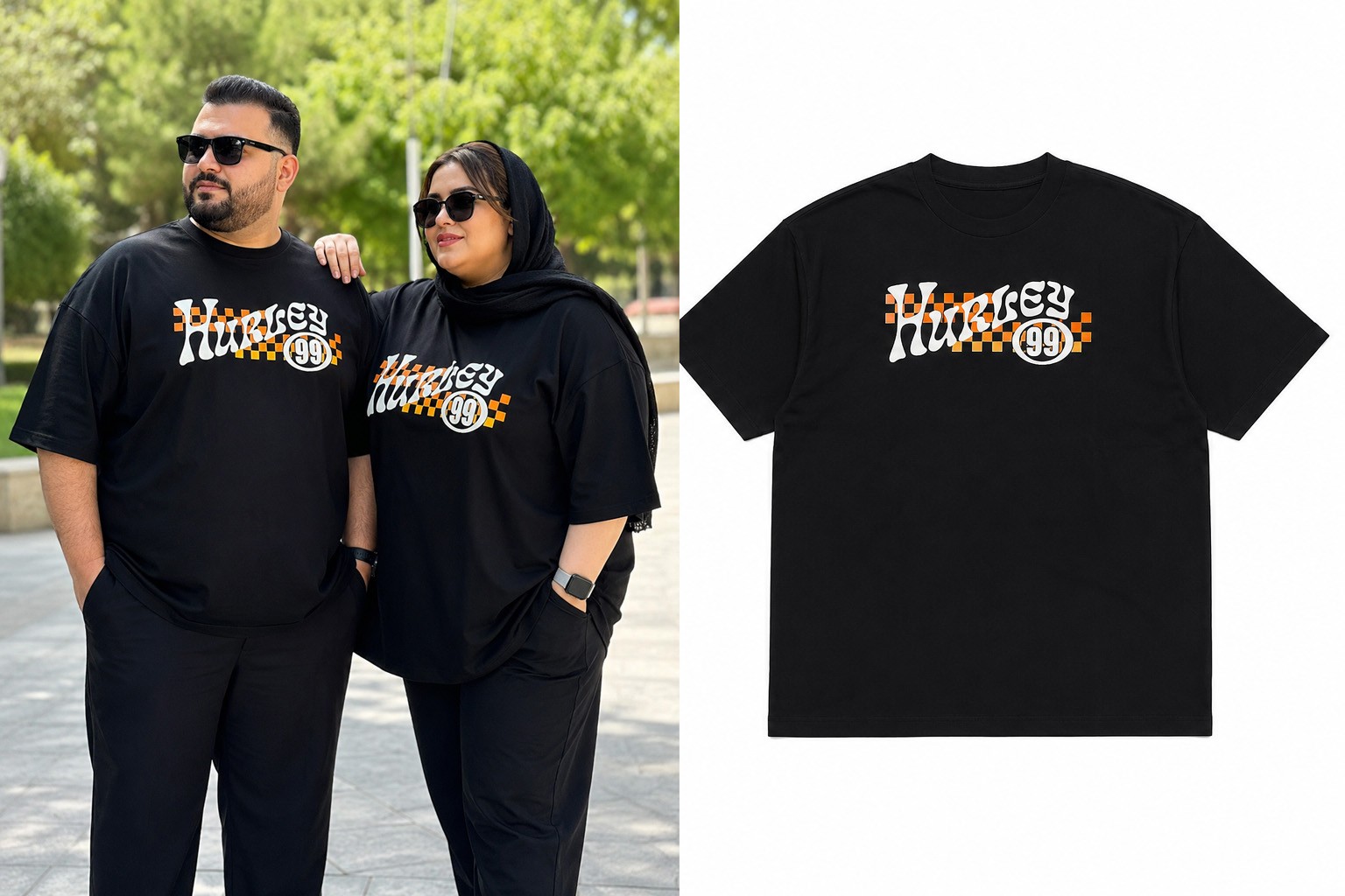 تیشرت گرم بالا طرح‌دار هارلی (Hurley)