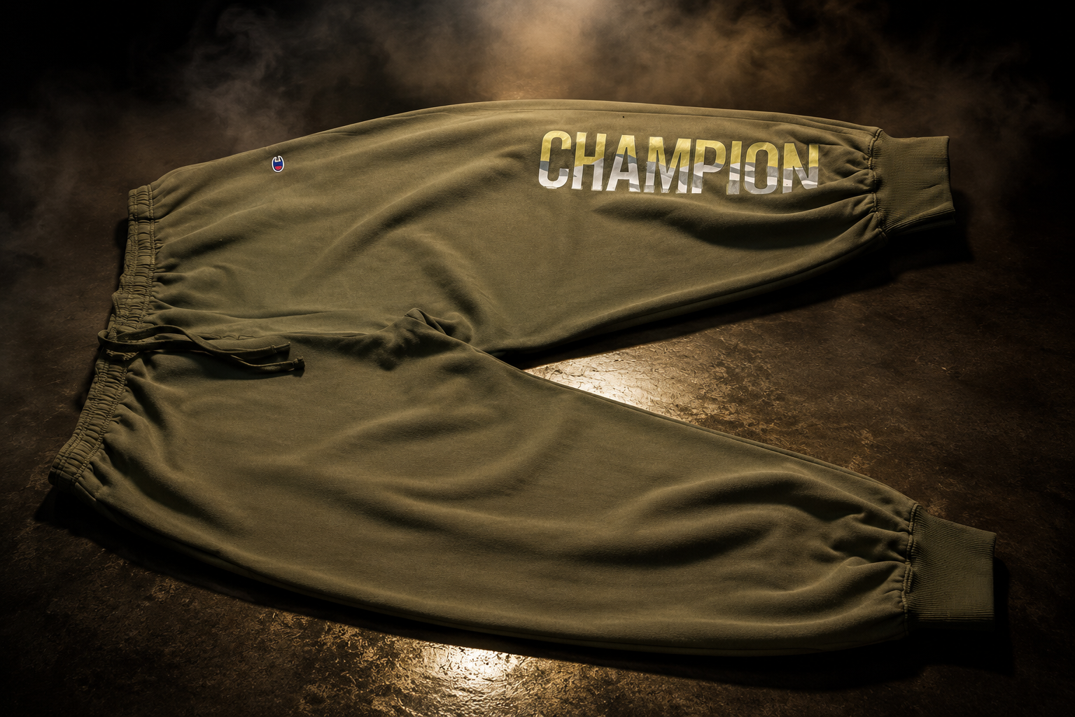 شلوار اسلش مردانه چمپین (Champion) سبز زیتونی