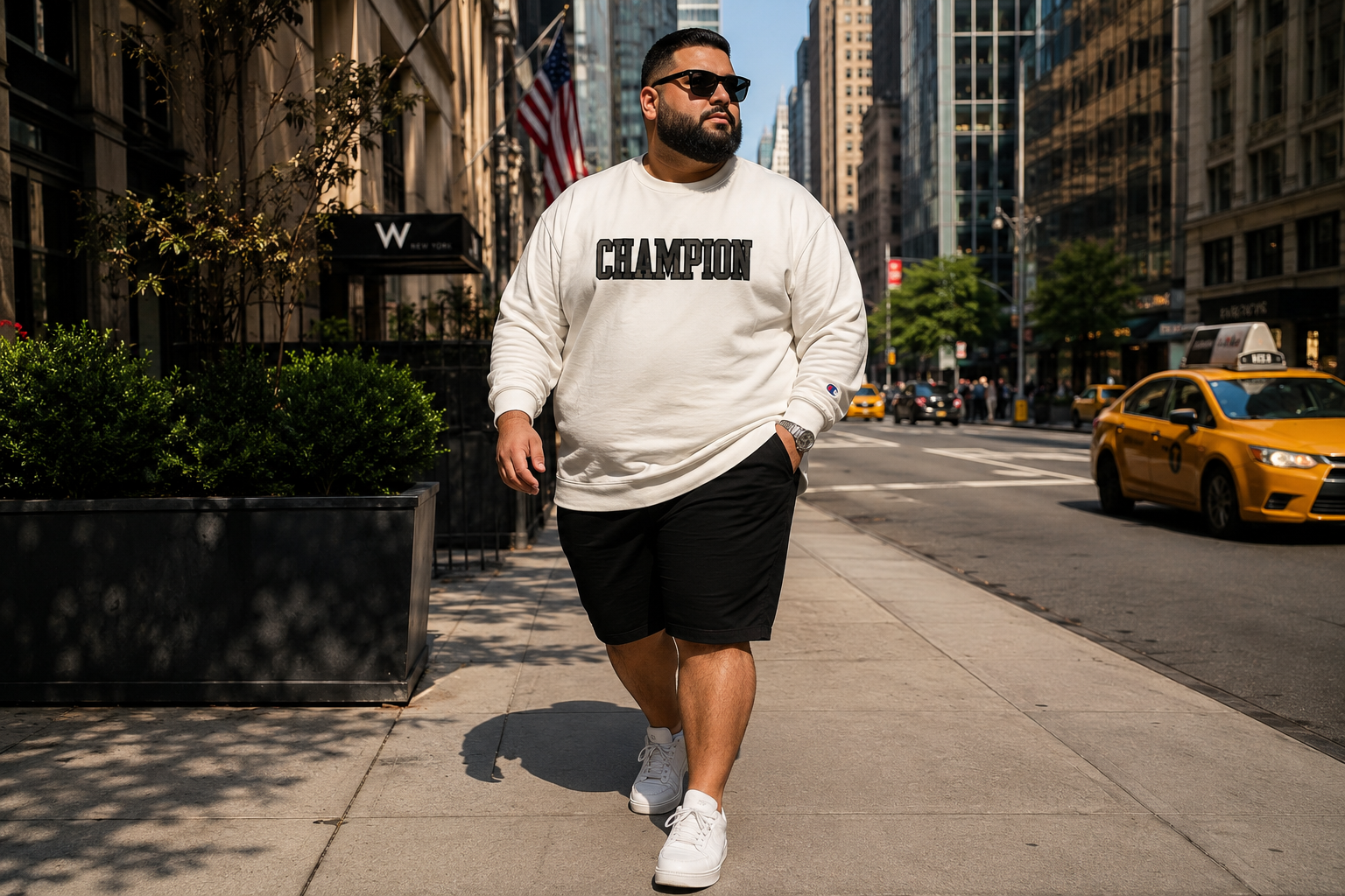 دورس مردانه سایز بزرگ Champion مدل Authentic 3XL سفید