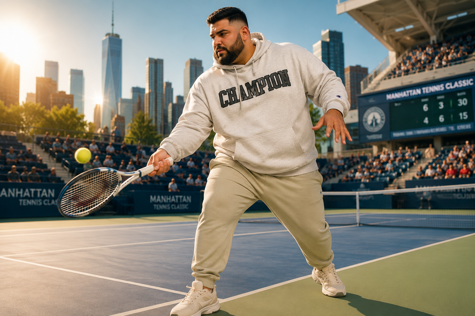 هودی مردانه سایز بزرگ طرح CHAMPION