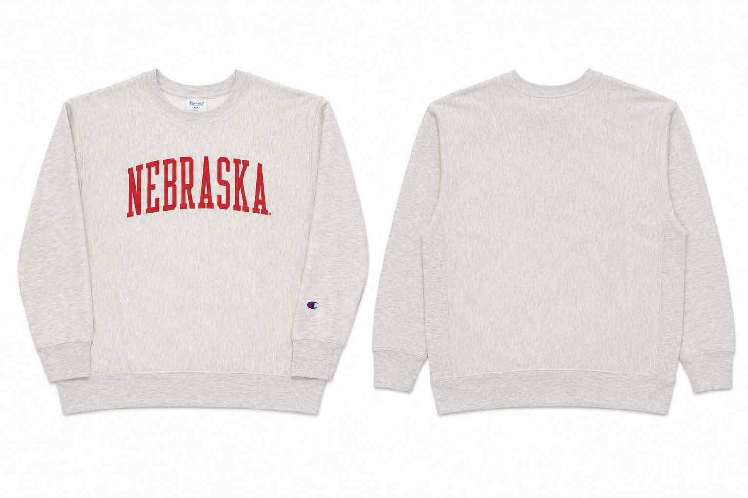 سویشرت مردانه Champion طرح Nebraska سایز بزرگ 2XLT