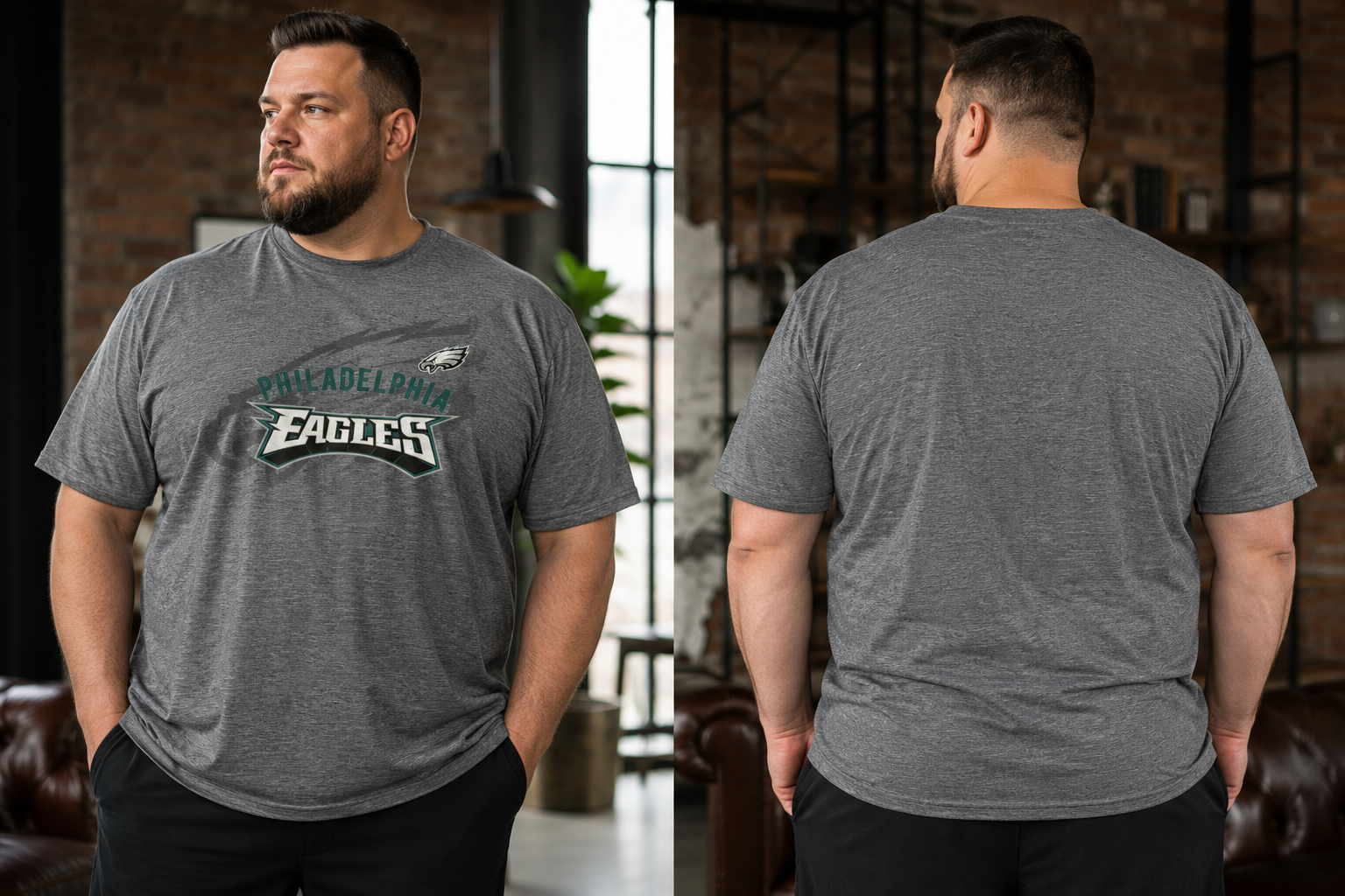 تیشرت مردانه سایز بزرگ Philadelphia Eagles