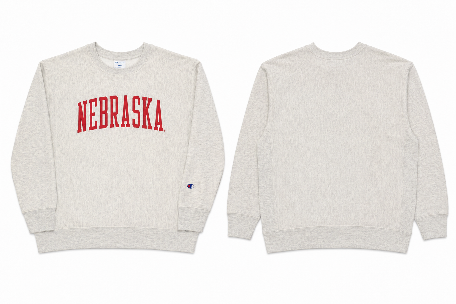 سویشرت مردانه Champion طرح Nebraska سایز بزرگ 2XLT