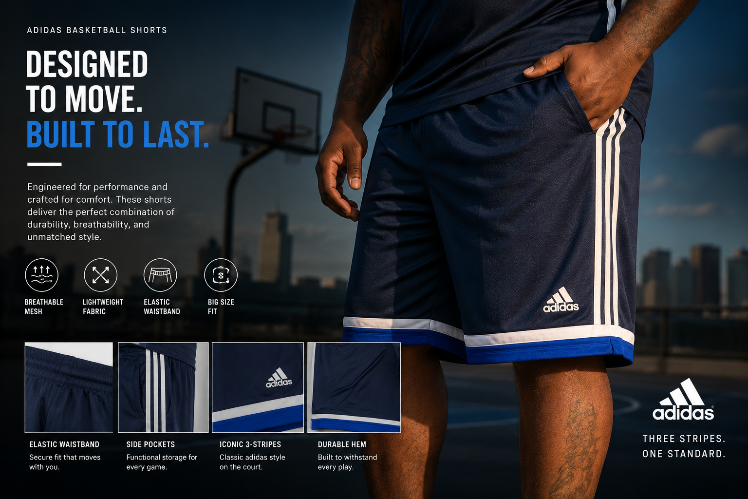 شلوارک بیگ سایز adidas